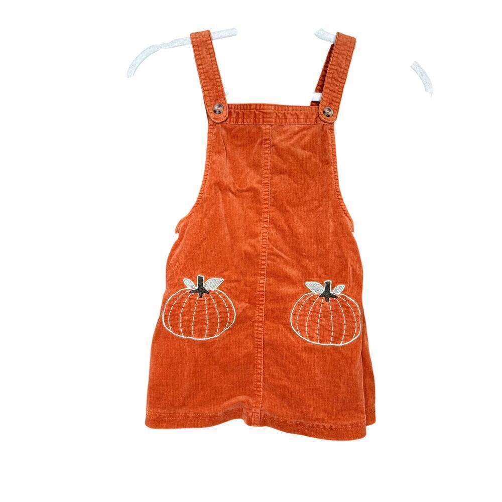 Max Studio Kids Orange Corduroy Overalls 4T